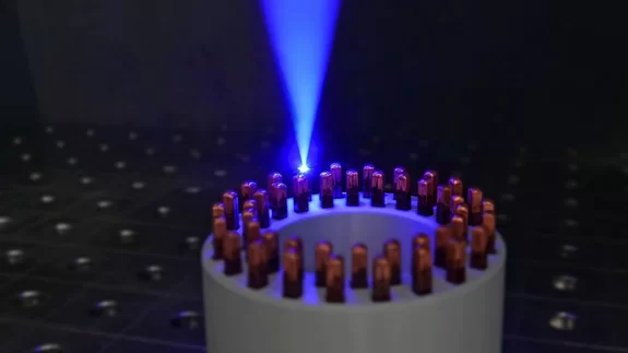 Welding of copper pins with blue diode laser by Laserline diode lasers